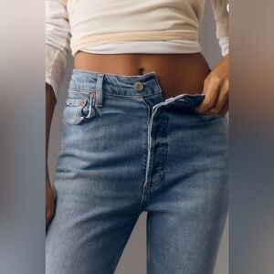Agolde High Rise Button Fly Skinny Jeans